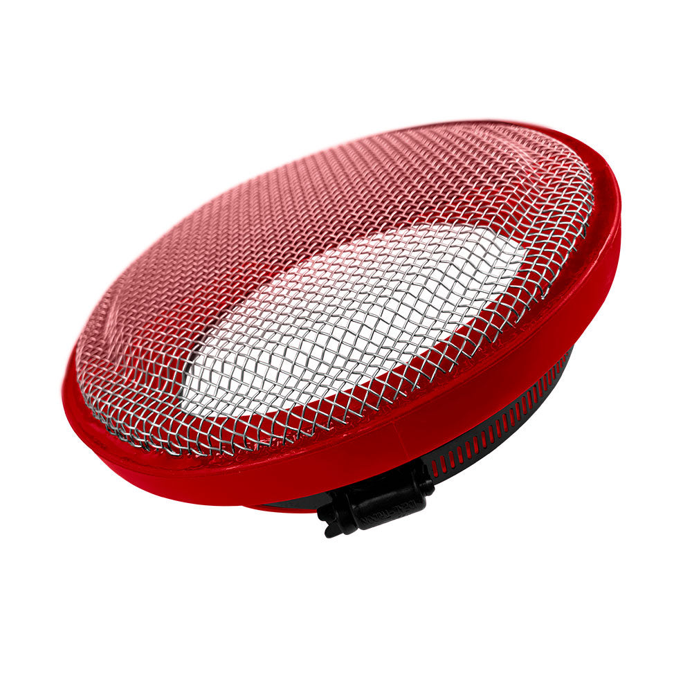 Turbo Screen Guard With Velocity Stack - 5.50 Inch (Red) S&B