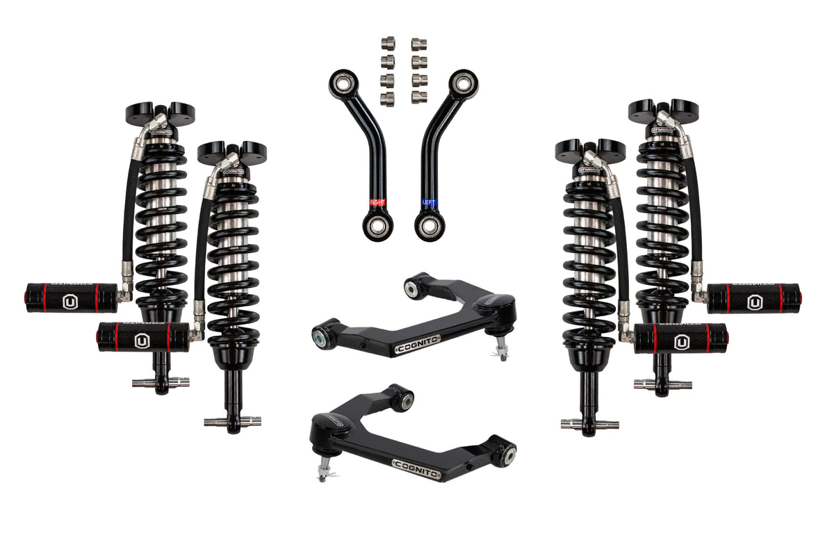 Cognito 2021-2026 Chevrolet Tahoe & Suburban/2021-2026 GMC Yukon & Yukon XL, 2.5-3.25 Inch Lift, SM UCA, w/ Cognito RR Coilovers Cognito Motorsports
