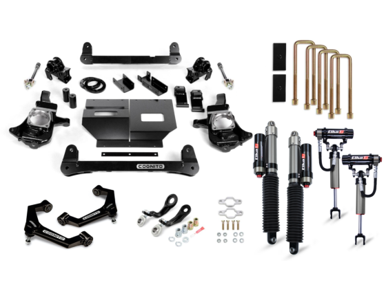 4-Inch Elite Lift Kit with Elka 2.5 Reservoir Shocks for 2011-2019 Silverado/Sierra 2500/3500 2WD/4WD Cognito Cognito Motorsports