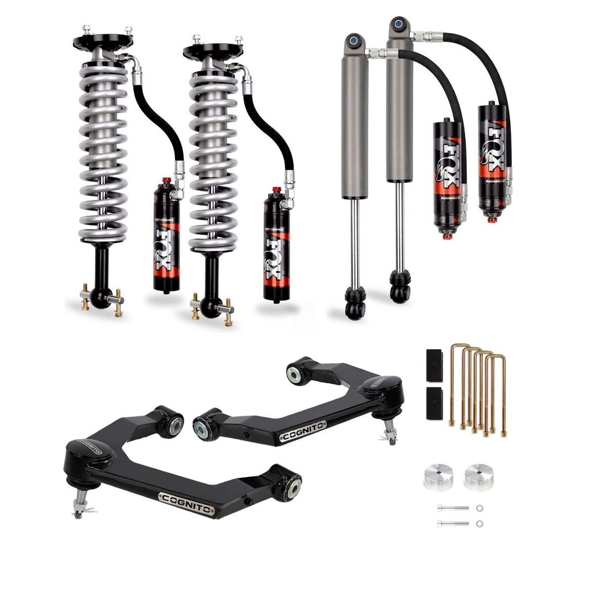 3-Inch Elite Leveing Kit with Fox 2.5 Shocks Cognito Cognito Motorsports