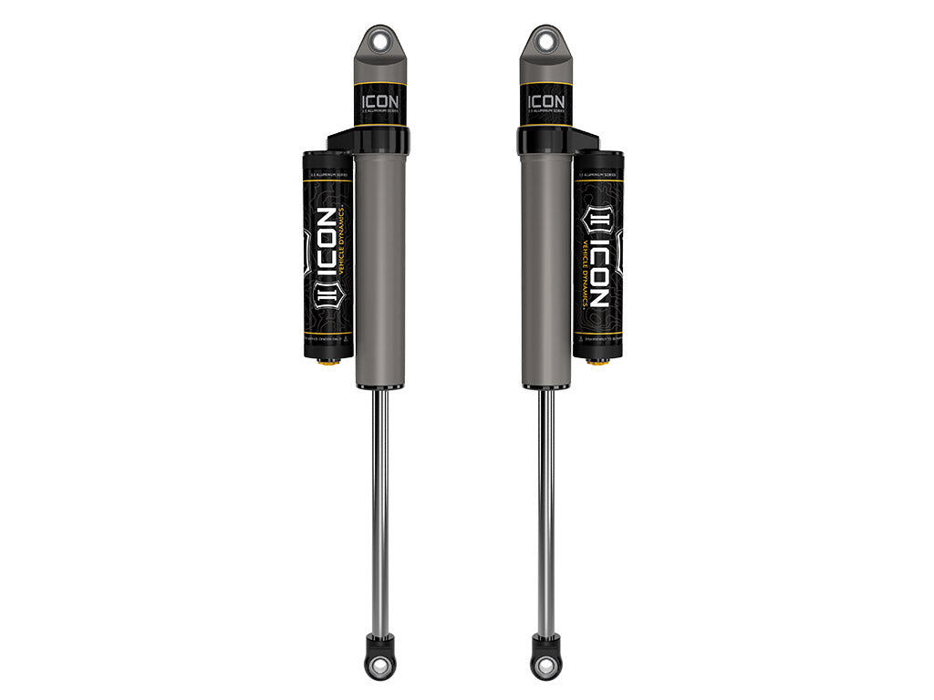 2018-2023 Jeep Wrangler JL 2.5 Inch Lift Rear V.S. 2.5 Aluminum Series Shock Absorbers Piggyback Reservoir Pair Icon Vehicle Dynamics Icon Vehicle Dynamics