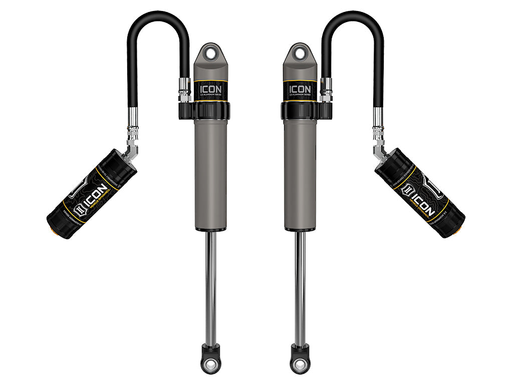 2020-2023 Jeep Gladiator 2018-2023 Jeep Wrangler JL 2.5 Inch Lift Front V.S. 2.5 Aluminum Series Shock Absorbers Remote Reservoir Pair Icon Vehicle Dynamics Icon Vehicle Dynamics