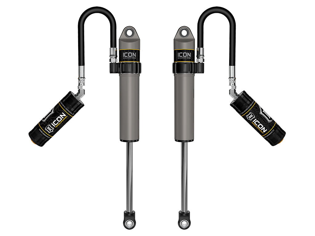 2020-2023 Jeep Gladiator 2018-2023 Jeep Wrangler JL 2.5 Inch Lift Front V.S. 2.5 Aluminum Series Shock Absorbers Remote Reservoir Pair Icon Vehicle Dynamics Icon Vehicle Dynamics