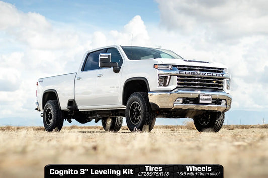 3-Inch Elite Leveling Kit with King 2.5 Reservoir Shocks for 2020-2024 Silverado/Sierra 2500/3500 2WD/4WD Cognito
