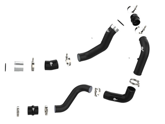 BladeRunner 3 Inch Aluminum Hot and Cold Charge Pipe Kit Black GM Diesel Trucks 20-23 V8-6.6L (td) L5P aFe Power