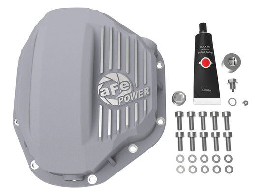 Street Series Rear Differential Cover Raw w/ Machined Fins Dodge Diesel Trucks 94-02 / Ford Diesel Trucks 99-07 aFe Power