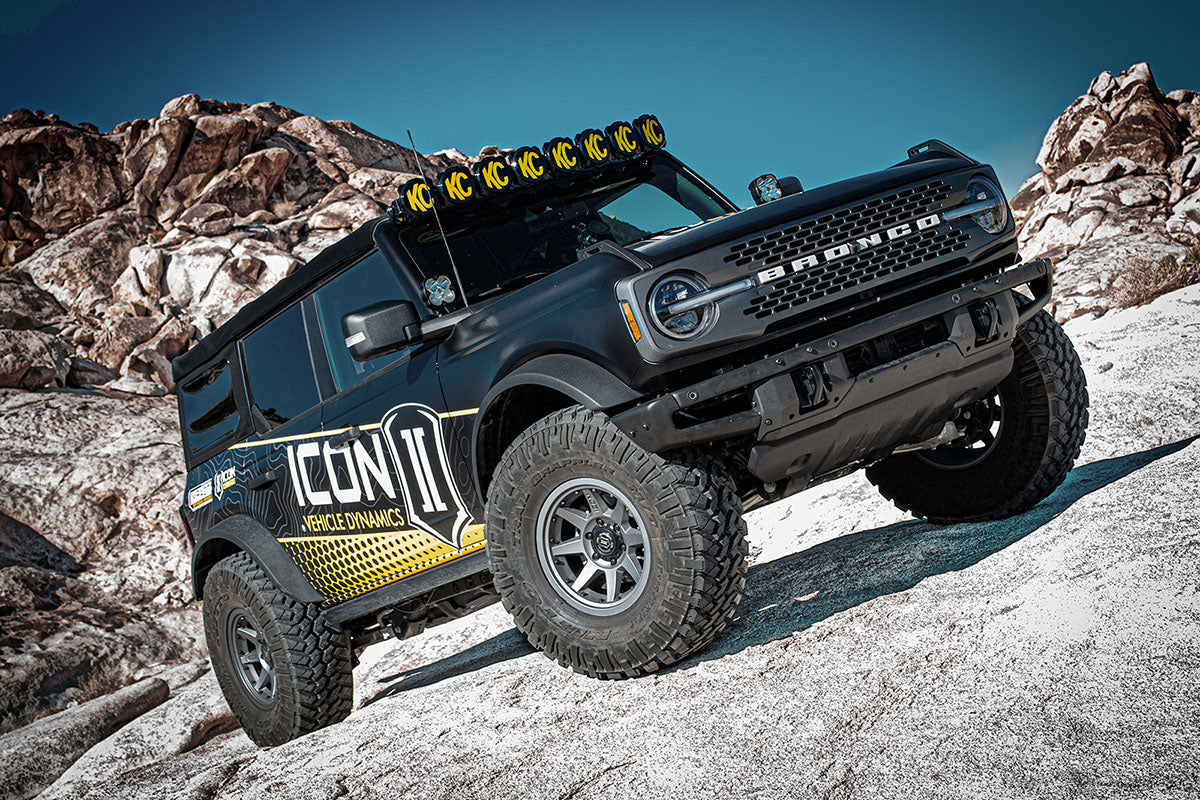 2021-2023 Ford Bronco Rear 1.25-3 Inch Lift V.S. 2.5 Series Coilover Kit Remote Reservoir W/ CDXS Icon Vehicle Dynamics Icon Vehicle Dynamics