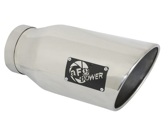 Atlas 5 Inch Aluminized Steel Dpf-Back Exhaust System w/Polished Tip Ram Diesel Trucks 19-26 L6-6.7L (td) 149-160 Wheelbase aFe Power