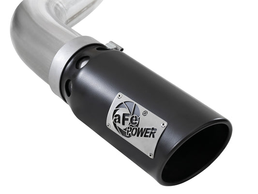 Atlas 4 Inch Aluminized Steel Dpf-Back Exhaust System w/ Black Tip Ford F-150 18-20 V6-3.0L (td) aFe Power