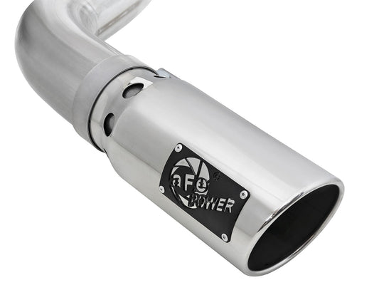 Atlas 4 Inch Aluminized Steel Dpf-Back Exhaust System w/ Polished Tip Ford F-150 18-20 V6-3.0L (td) aFe Power