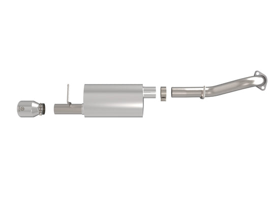 Takeda 2-1/2 Inch 304 Stainless Steel Axle-Back Exhaust System w/ Polished Tip Toyota Corolla 14-19 L4-1.8L aFe Power