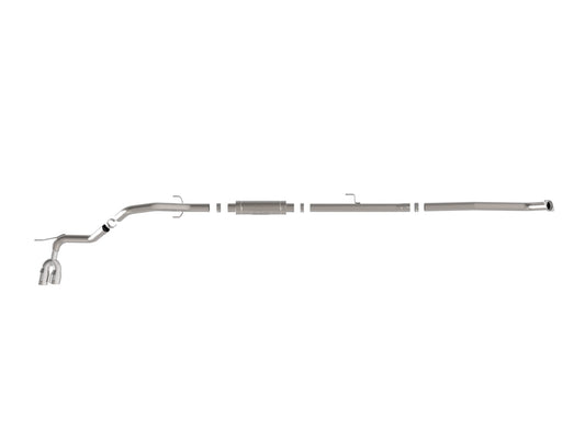 Vulcan Series 3 Inch Stainless Steel Rear-Side Exit Exhaust System Polished Toyota Hilux 15-26 L4-2.4/2.8L (td) aFe Power