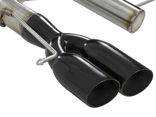 Mach Force-Xp 3 Inch 304 Stainless Steel Axle-Back Exhaust System w/Black Tip BMW 135i (E82/88) 08-13 L6-3.0L (t) N54/N55 aFe Power