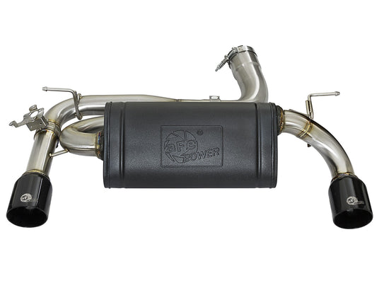 Mach Force-Xp Axle-Back Stainless Steel Exhaust System w/Black Tip BMW 340i (F30) /440i (F32/33) 16-20 L6-3.0L (t) B58 aFe Power