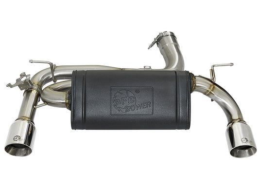 Mach Force-Xp Axle-Back Stainless Steel Exhaust System w/Polished Tips BMW 340i (F30) /440i (F32/33) 16-20 L6-3.0L (t) B58 aFe Power