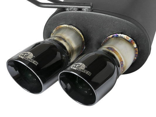 Mach Force-Xp 2-1/2 Inch 304 Stainless Steel Cat-Back Exhaust w/Black Tips BMW Z4 M (E85/86) 06-08 L6-3.2L S54 aFe Power