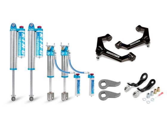 3-Inch Elite Leveling Kit with King 2.5 Reservoir Shocks For 2011-2019 Silverado Sierra 2500/3500 2WD/4WD Cognito Cognito Motorsports