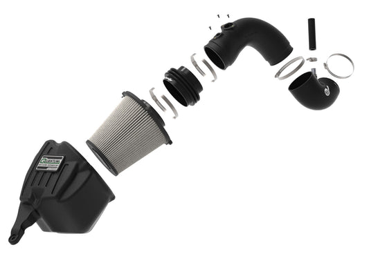 Quantum Cold Air Intake System w/ Pro Dry S Filter Dodge Ram Diesel Trucks 10-12 L6-6.7L (td) aFe Power