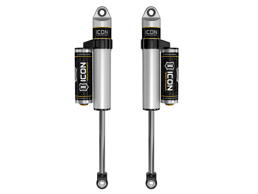 2003-2024 Toyota 4Runner 2005-2023 Toyota Tacoma 2007-2014 Toyota FJ Cruiser Front 2.5 Vs Long Travel Piggyback Reservoir Secondary Shocks Pair Icon Vehicle Dynamics Icon Vehicle Dynamics