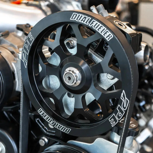 PPE 213001091 7Y-Spoke Style Billet Aluminum Pulley Wheel for 1994-2009 Dodge 5.9L/6.7L Cummins