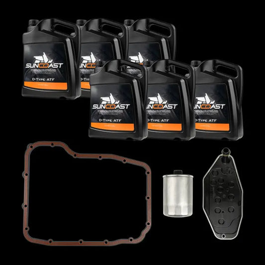 Suncoast 68RFE SERVICE KIT DEEP PAN (PAN GASKET, FILTERS & 4 GALLONS OF FLUID)