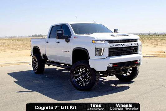 7-Inch Standard Lift Kit with Fox Psmt 2.0 Shocks For 2020-2024 Silverado/Sierra 2500/3500 2WD/4WD Cognito