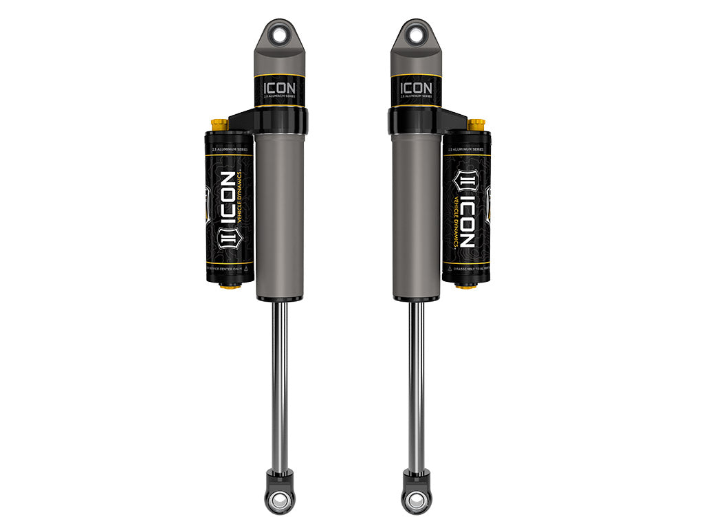 2009-2024 Ford F-150 2004-2008 Ford F-150 4WD 0-1 Inch Lift Rear V.S. 2.5 Aluminum Series Shock Absorbers Piggyback Reservoir W/ CDCV Pair Icon Vehicle Dynamics Icon Vehicle Dynamics