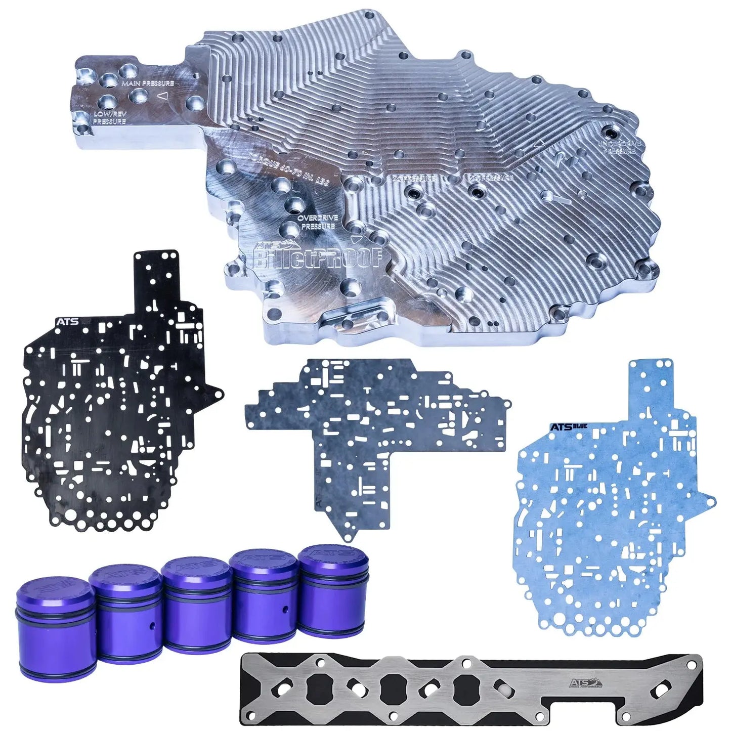 ATS 68RFE BILLET CHANNEL PLATE KIT FITS 2019+ 6.7L CUMMINS ATS Diesel Performance