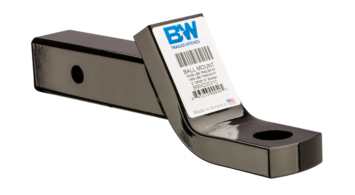 B&W Trailer Hitches BMHD30210 2.5" Ball Mount 16K 2" Drop - primary image