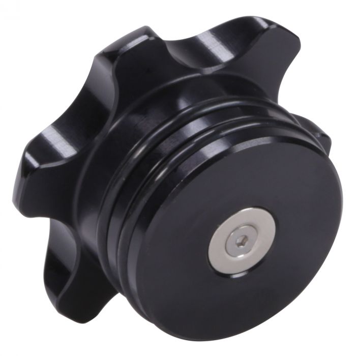 Black Anodized Billet Fuel Cap For 13-18 Cummins Fleece Performance Fleece Performance