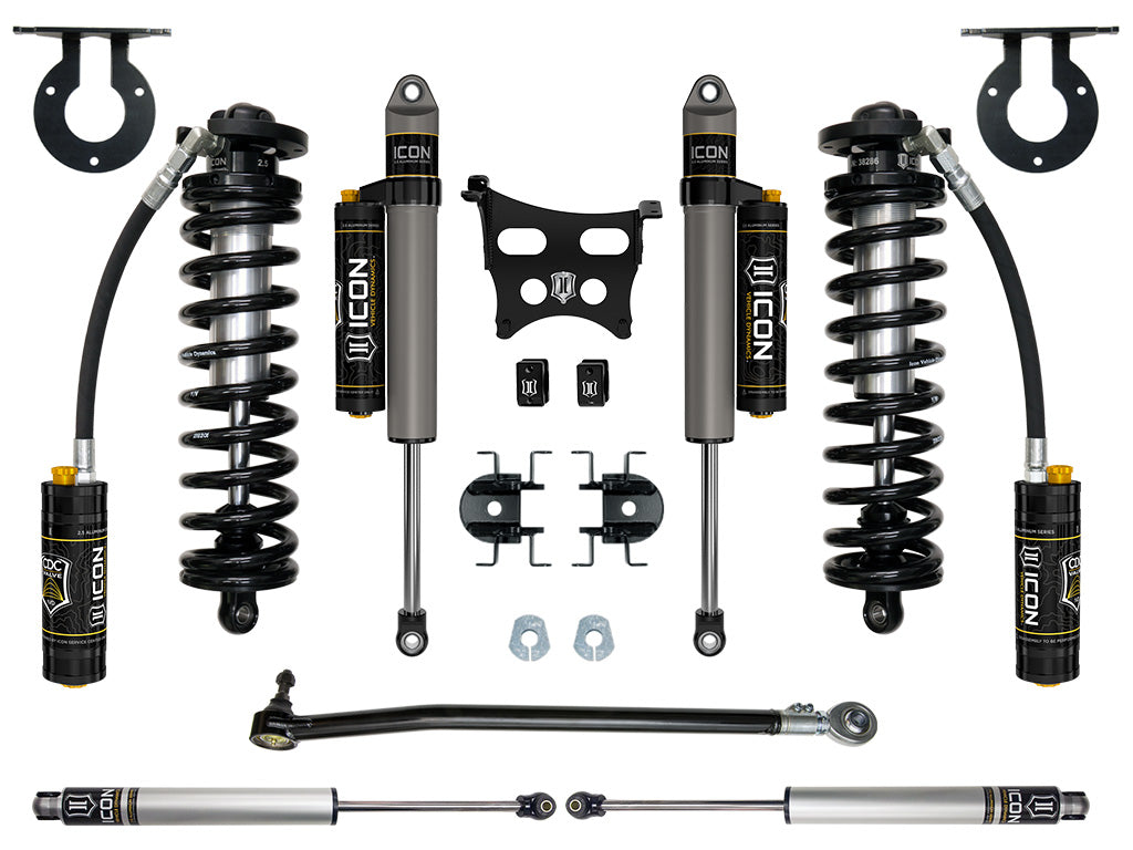 2023 Ford F-250/F-350 Super Duty 4WD 2.5-3 Inch Lift Stage 4 Coilover Conversion System Icon Vehicle Dynamics Icon Vehicle Dynamics