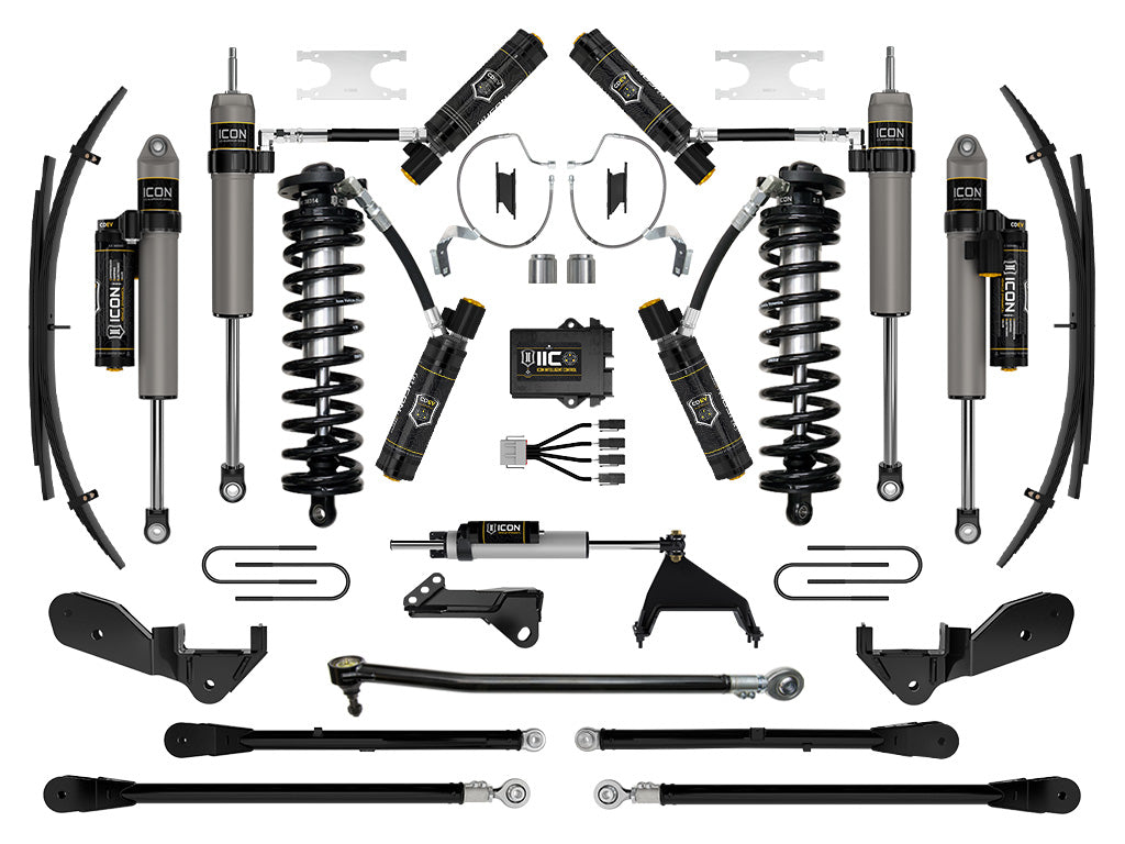 2023-2025 Ford F-250/F-350 Super Duty 4WD 4-5.5 Inch Lift Coilover Conversion System W/ Expansion Packs Icon Vehicle Dynamics Icon Vehicle Dynamics