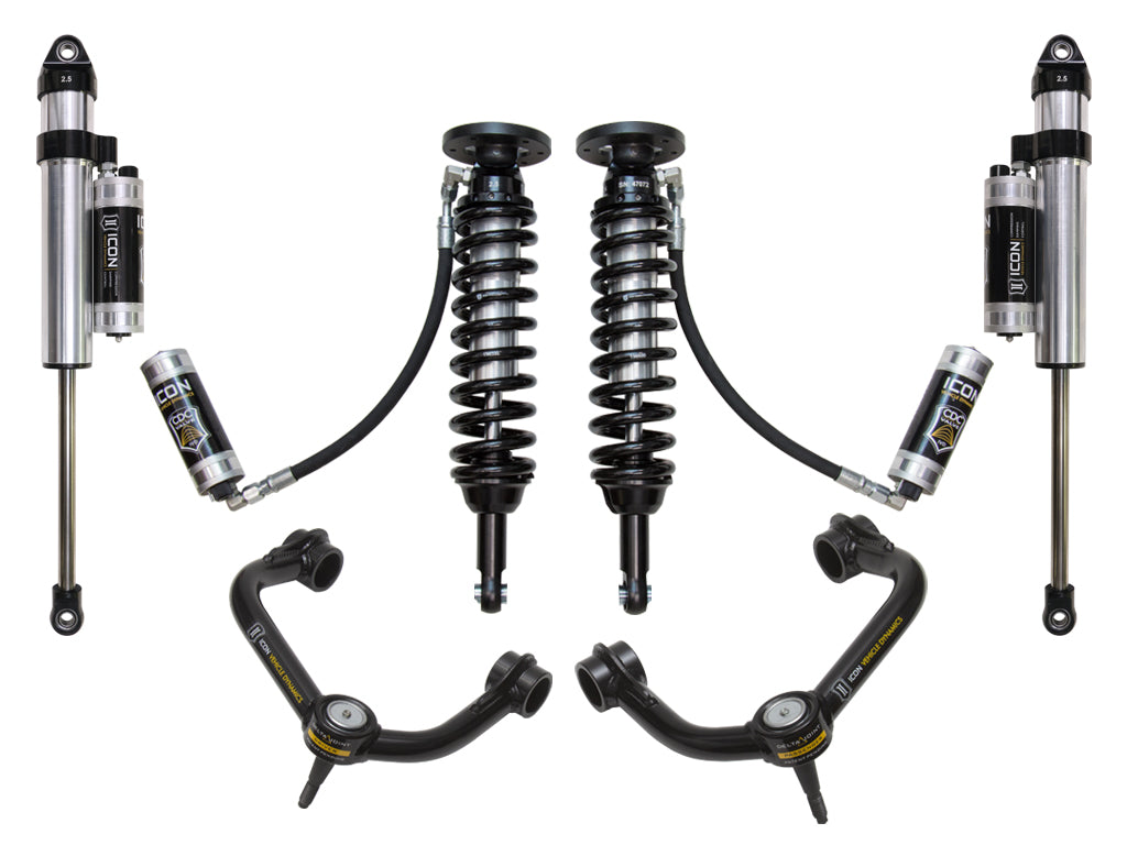 09-13 Ford F150 4WD 1.75-2.63 Inch Suspension System W Billet UCA Icon Vehicle Dynamics Icon Vehicle Dynamics