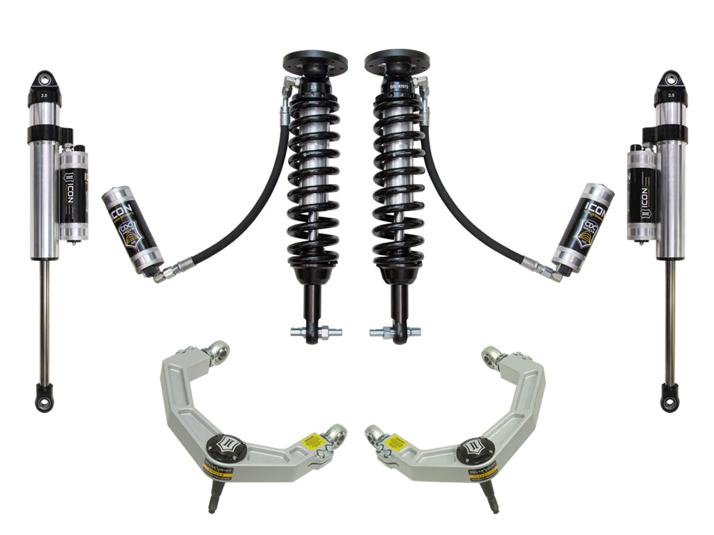 2014 Ford F150 4WD 1.75-2.63 Inch Suspension System W Billet UCA Icon Vehicle Dynamics Icon Vehicle Dynamics