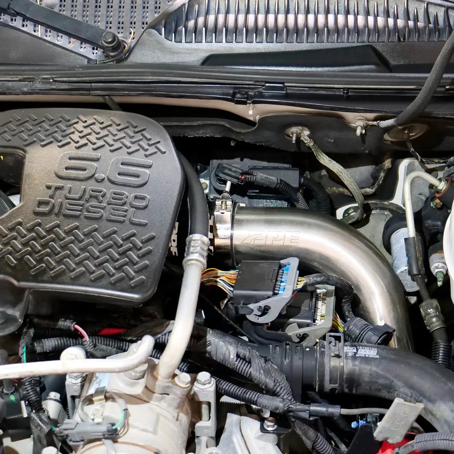 PPE 2004-2010 GM 6.6L Duramax Hot Side Intercooler Charge Pipe - 3.0” Stainless Steel PPE