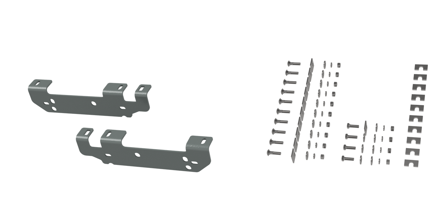 B&W Trailer Hitches RVR2401 Custom Installation Brackets For Universal Mounting Rails For Some Ford Trucks - primary image