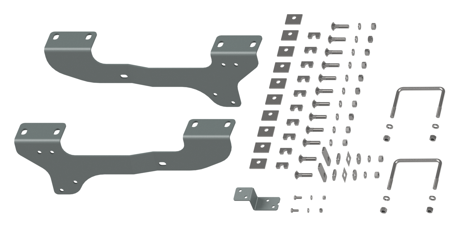 B&W Trailer Hitches RVR2503 Custom Installation Brackets For Universal Mounting Rails For Some GM Trucks - primary image