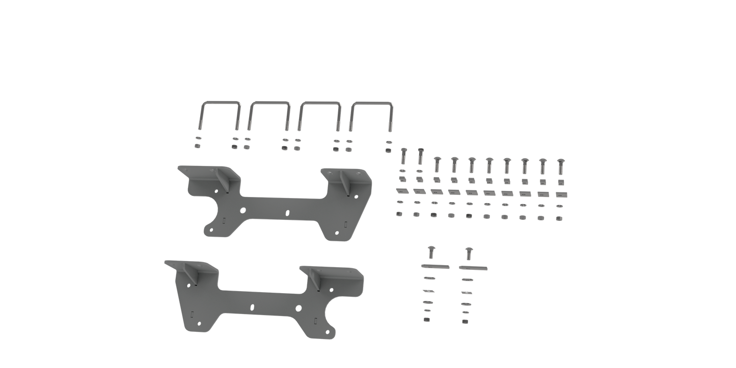 B&W Trailer Hitches RVR2504 Custom Installation Brackets For Universal Mounting Rails For Some GM Trucks - primary image