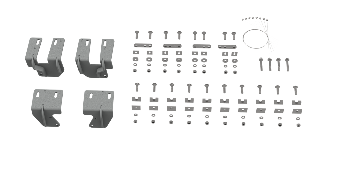B&W Trailer Hitches RVR2505 Custom Installation Brackets For Universal Mounting Rails For Some GM Trucks - primary image