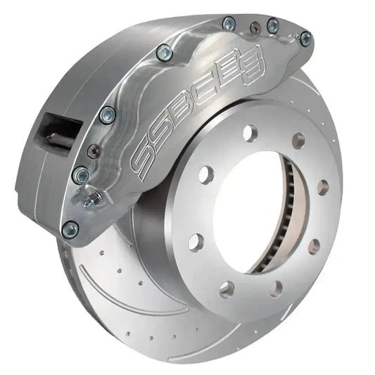 SSBC A404-20 B8-Barbarian 8-Piston Billet Aluminum Front Caliper Upgrade Kit Ford Powerstroke 2013-2022
