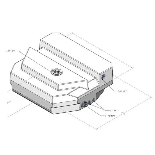 S&B 10-3033 35-Gallon Spare Tire Replacement Fresh Water Tank