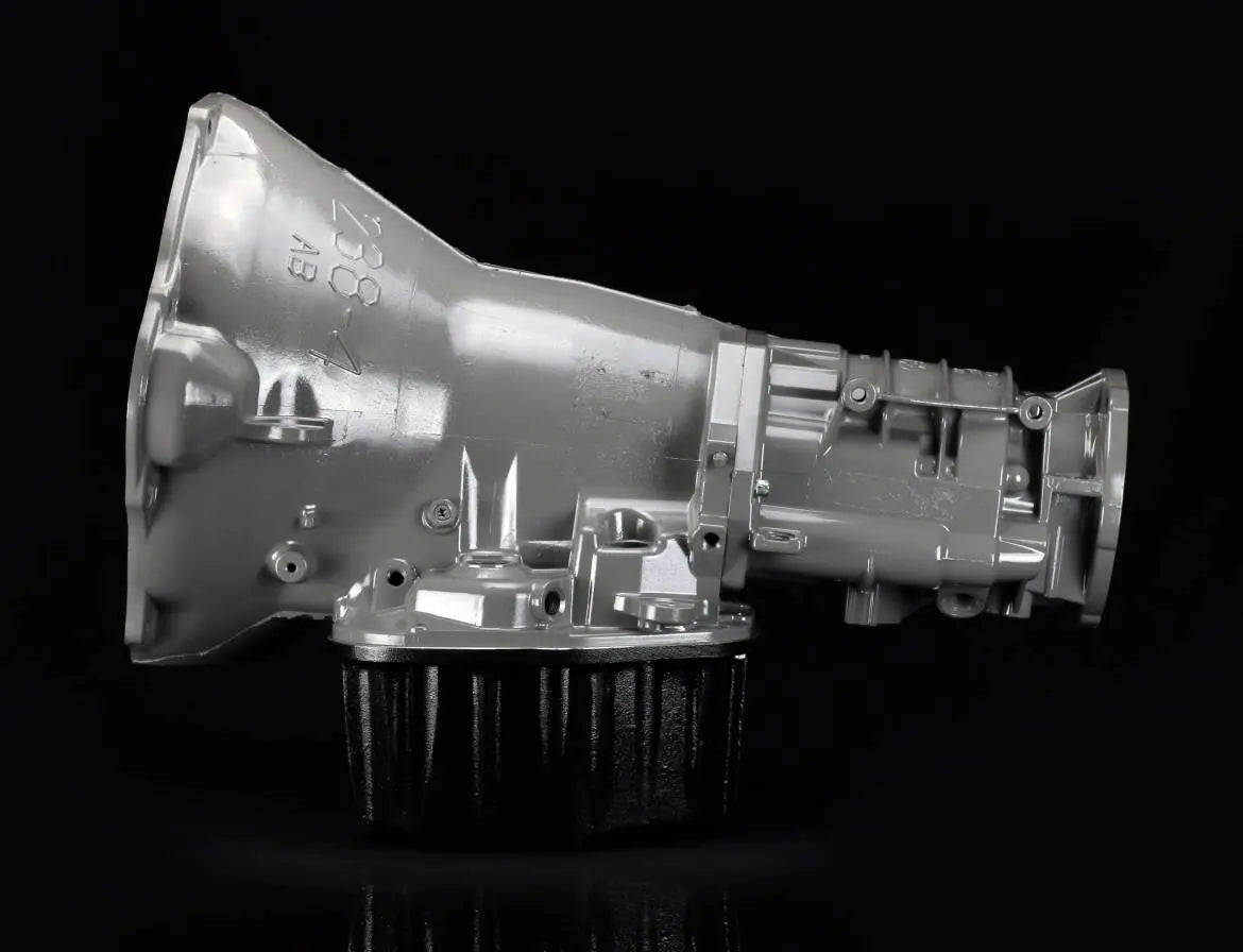 Suncoast Guardian Series 46RH Stock Transmission with Converter for Dodge Cummins 1989-1993.