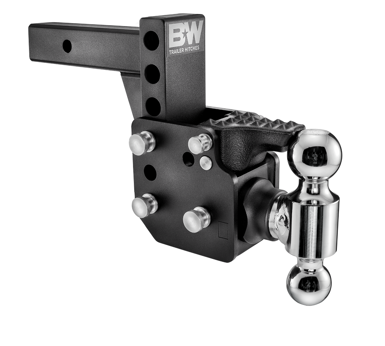 B&W Trailer Hitches TS10053B 2" Blk T&S Pintle Dual Ball - primary image