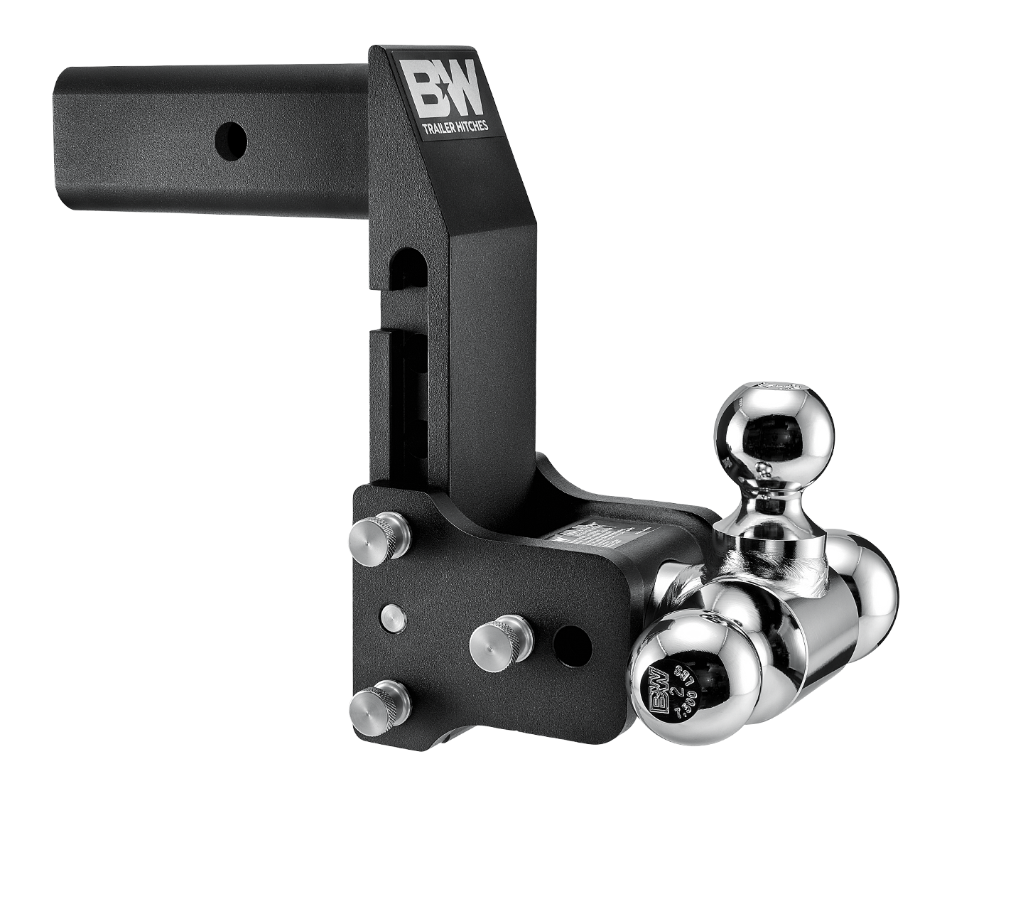 B&W Trailer Hitches TS20067BMP 2.5 Model 10 Blk T&S Tri Ball for Multi-Pro Tailgate - primary image