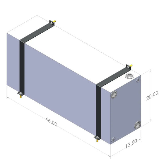 S&B Filters 10-3007 35 Gallon Wheel Well Water Tank (Passenger Side) SBT-10-3007