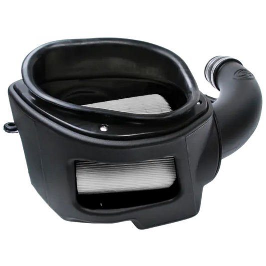 S&B Filters Cold Air Intake For 07-11 Jeep Wrangler JK V6-3.8L Dry Dry Extendable White 75-5084D