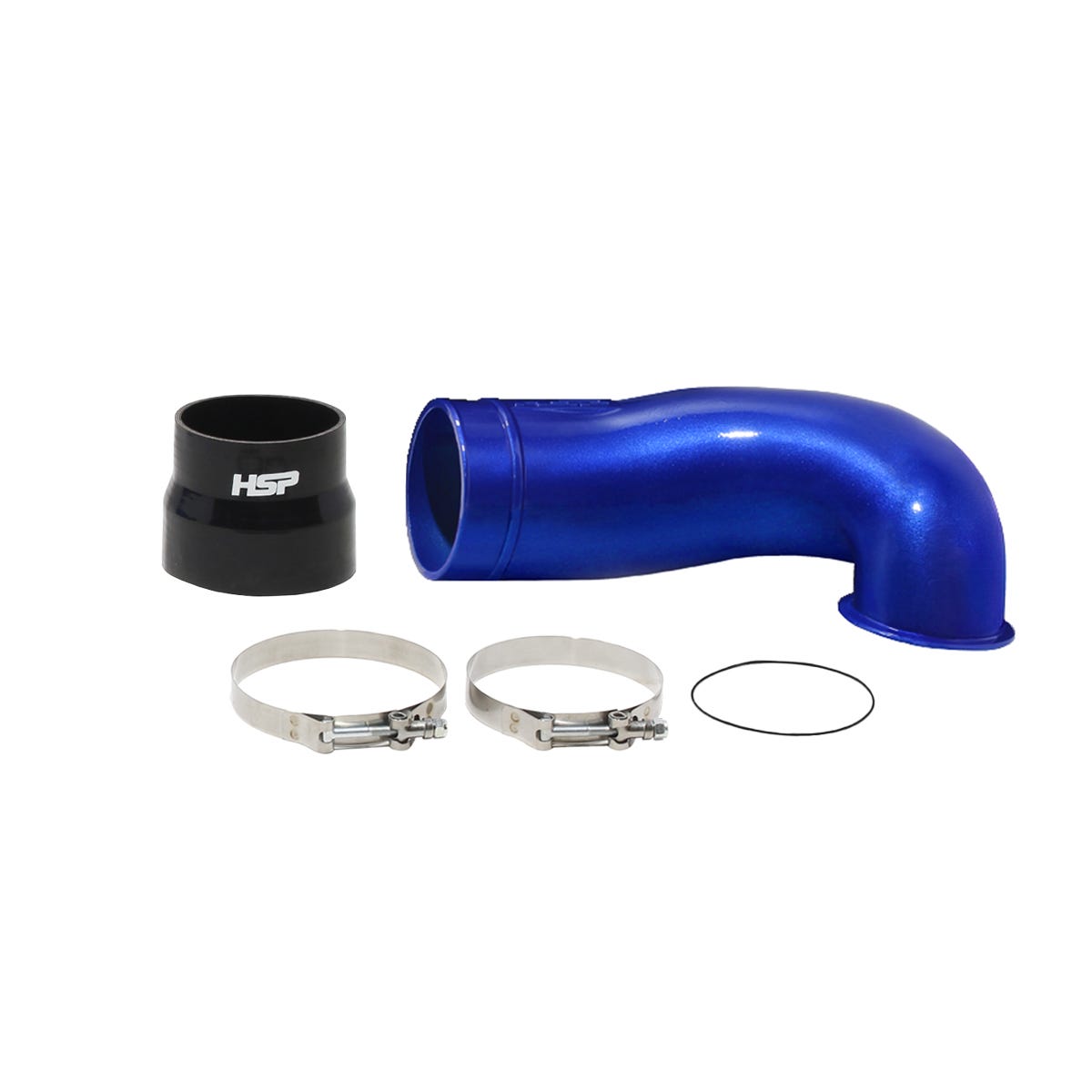 Max Flow Intake Mouthpiece For 04.5-10 Chevrolet And GMC LLY/LBZ/LMM Duramax With 4 Inch Aftermarket Intakes Silk Satin Black HSP Diesel HSP Diesel