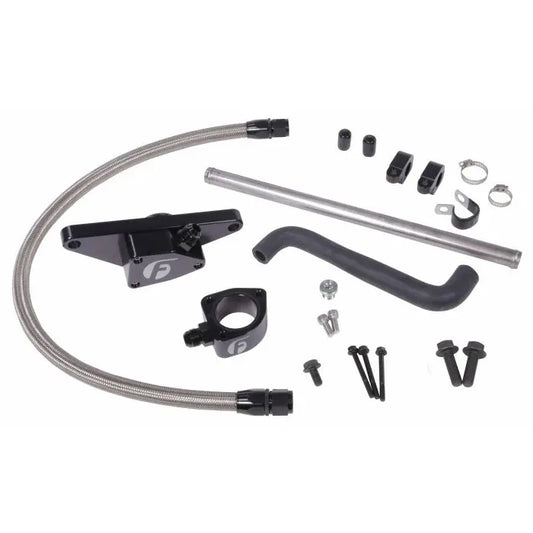 Fleece Performance FPE-CLNTBYPS-CUMMINS-0305-SS Coolant Bypass Kit for 2003-2005 Cummins (Automatic Transmission) Fleece Performance