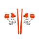 2001-2010 Chevrolet / GMC 58 inch Bolt On Traction Bars 3.5 inch Axle Diameter M&M Orange - HSP Diesel