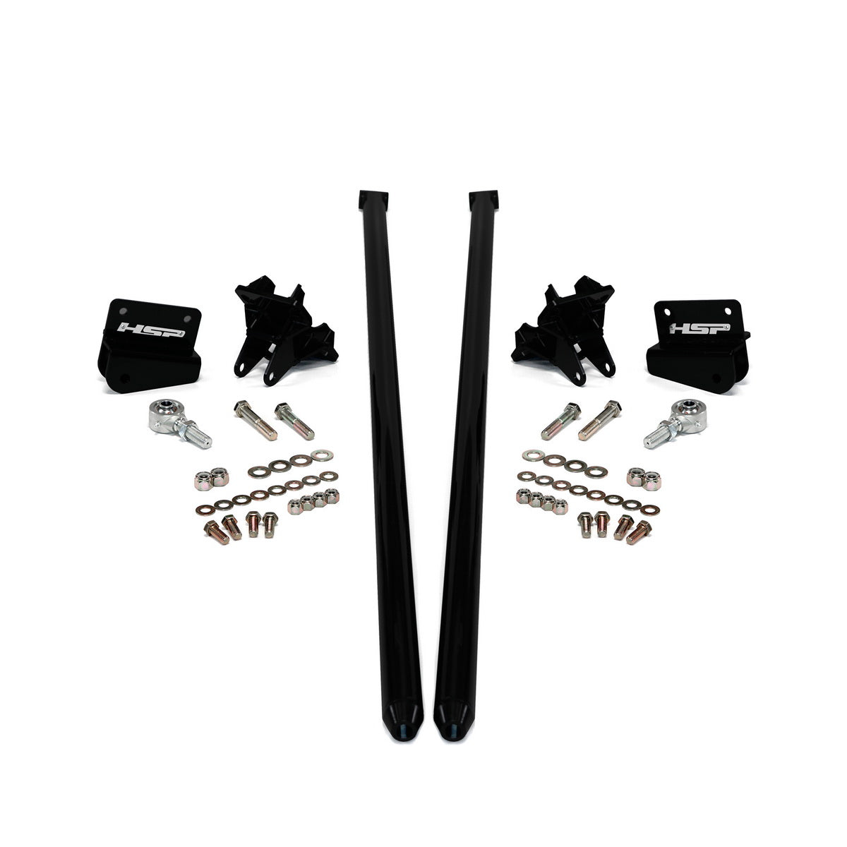 2001-2010 Chevrolet / GMC 58 inch Bolt On Traction Bars 3.5 inch Axle Diameter Silk Satin Black HSP Diesel